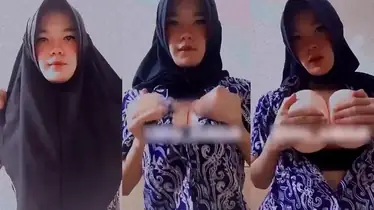 Bokep Hijab Ukhty Nabilah Toge Remas Toket Viral