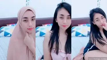 Cewek Hijab Polos Lepas Kendali Di Live Muncrat HD